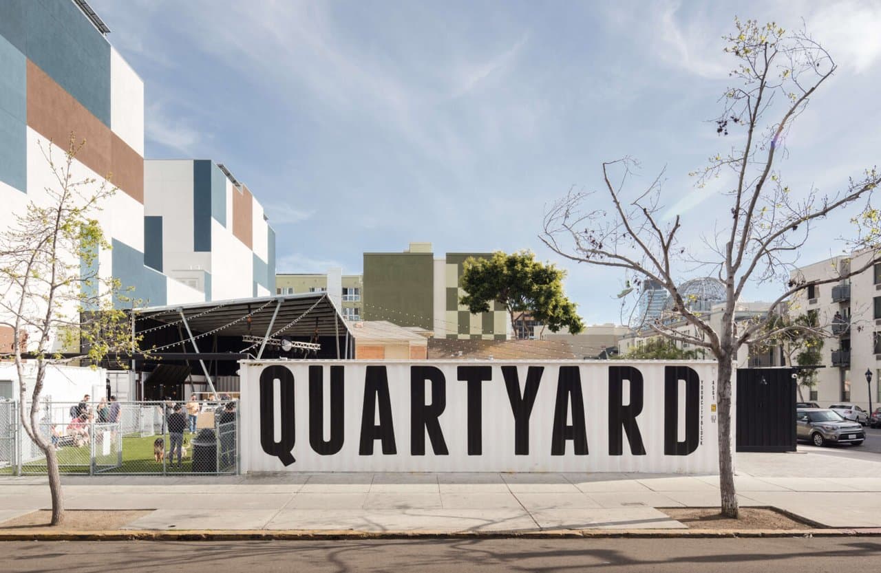 Quartyard's outdoor space in downtown San Diego