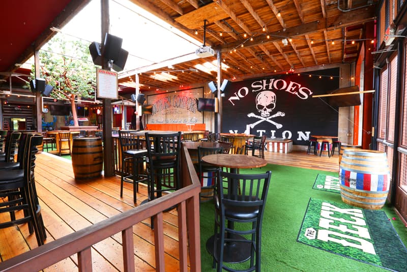 The Deck at Moonshine Flats, a happy hour spot in San Diego