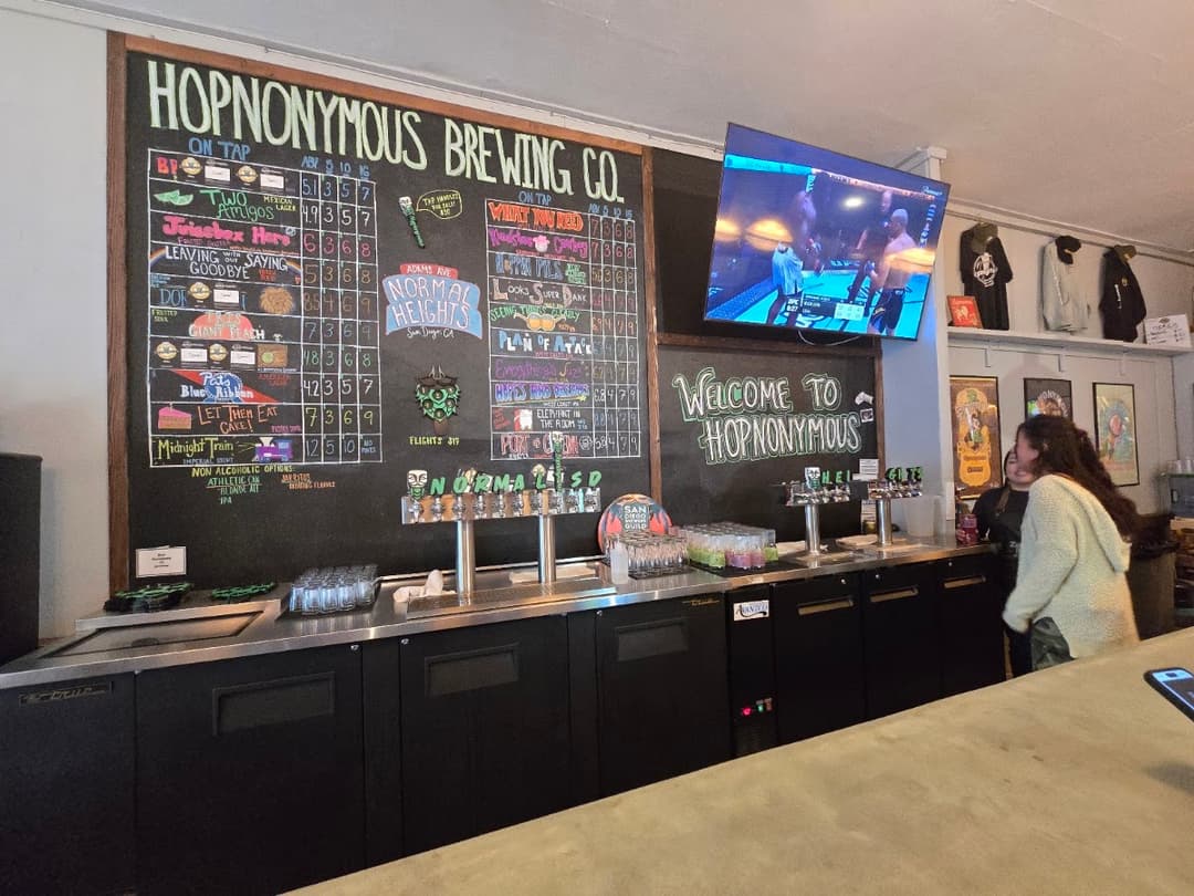 Hopnonymous Brewing - Normal Heights, a happy hour spot in San Diego